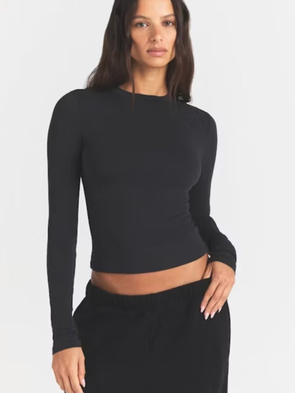 Skims Cotton Jersey Long Sleeve T-Shirt